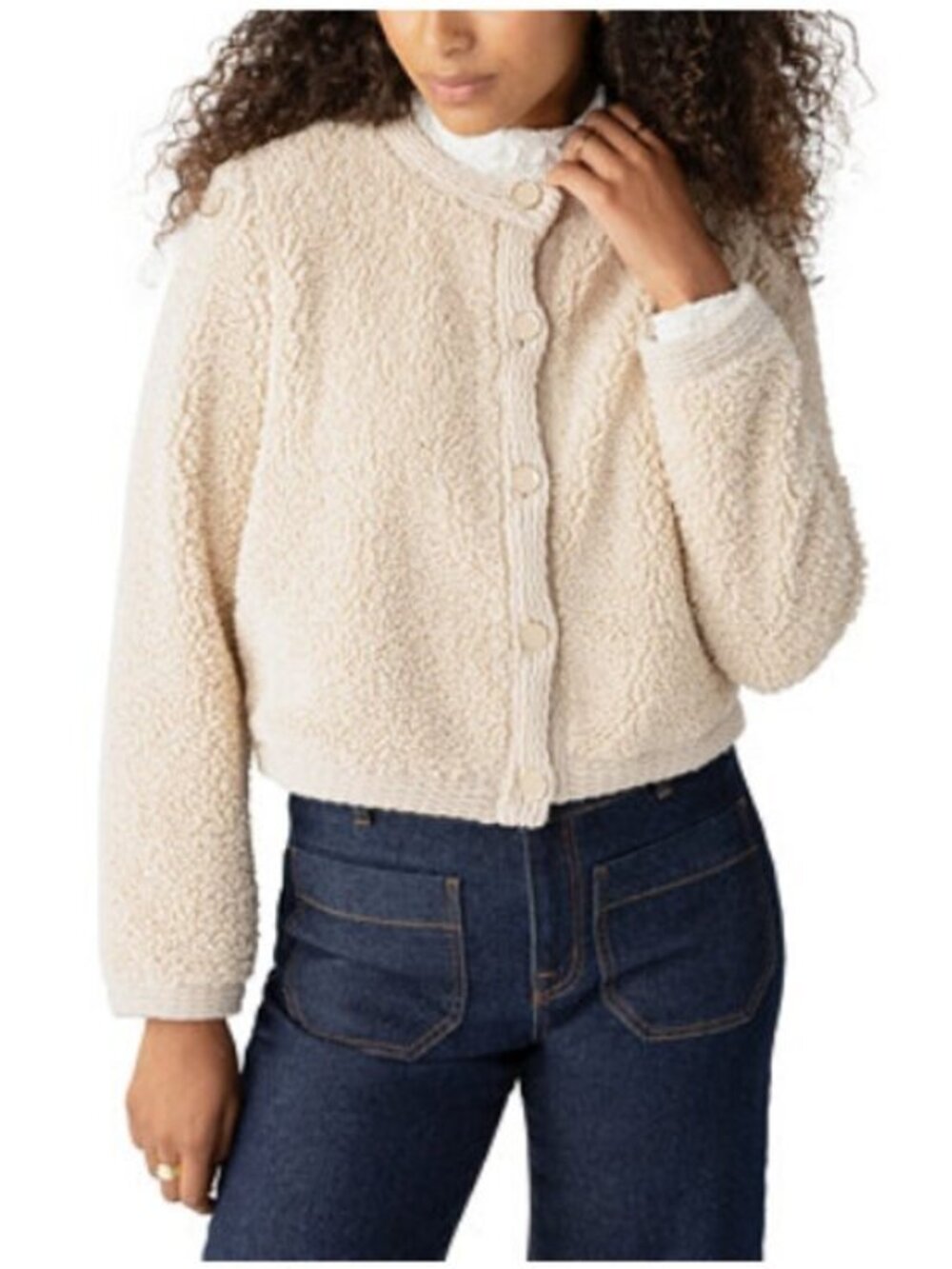 Evereve | Sanctuary Cozy Cardigan Boucle Jacket Size S NWT